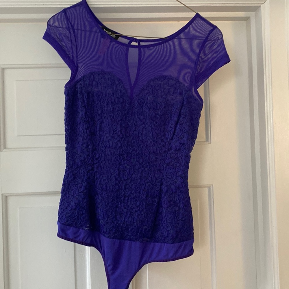 Bebe mesh, lace bodysuit